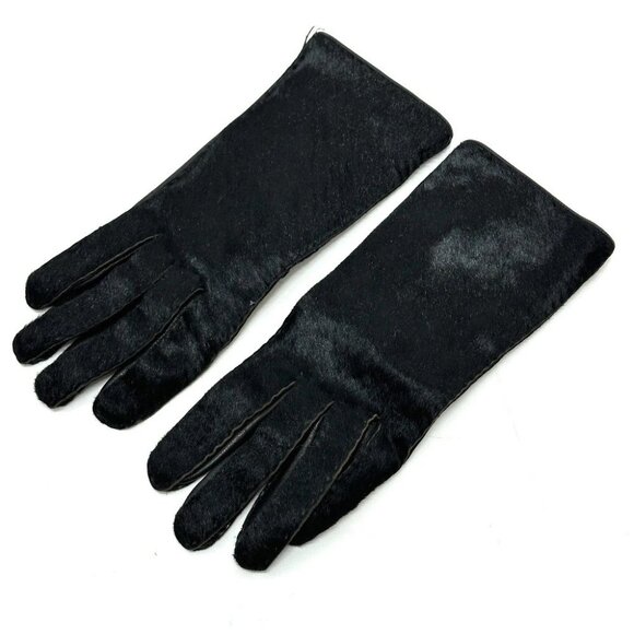 TOM FORD Glove gloves Pony-Hair/Leather Black